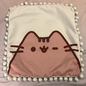 Pusheen Pillow Case with tassels & zipped closure